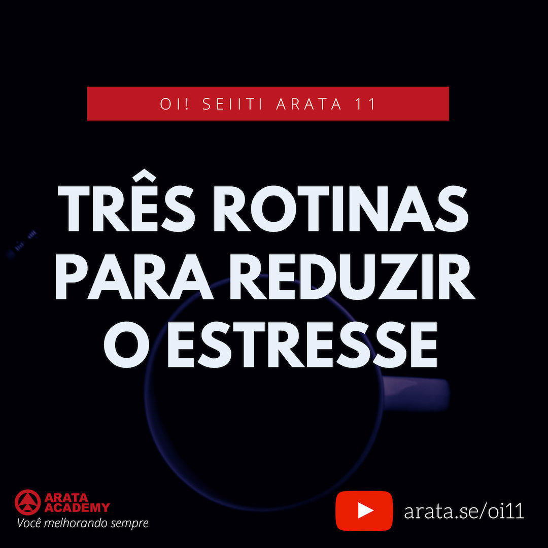 Três Rotinas Para Reduzir O Estresse. (11) - Seiiti Arata, Arata Academy